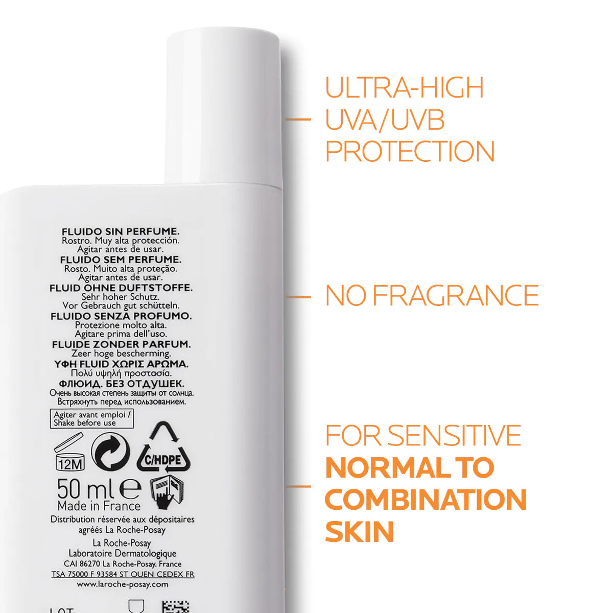 Anthelios Invisible Fluid Sunscreen SPF50+ | 50ml